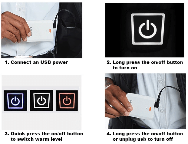 Electrically heated down vest