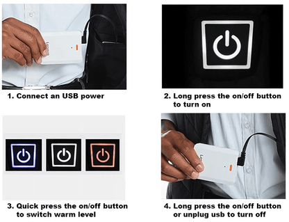 Electrically heated down vest