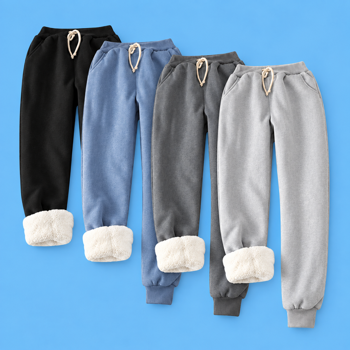 Hygo Women's Thermal Sherpa Fleece-Lined Jogger Pants