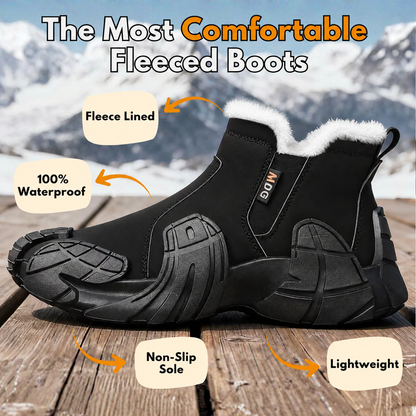 Hygo Unisex Waterproof Fleece-Lined Winter Boots with Arch Support