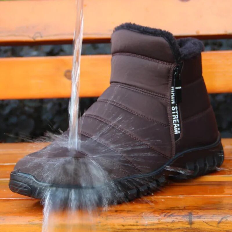 Thick Warm Cotton Zipper Shoes – Cozy Feet & Comfortable Fit