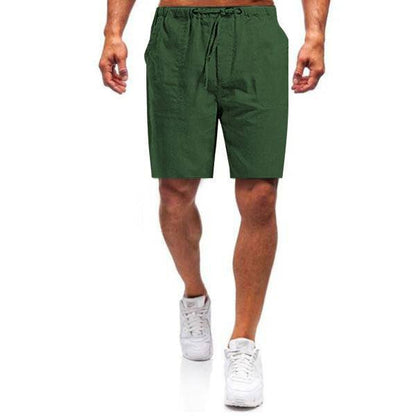 Hygosport Men's linen loose casual shorts