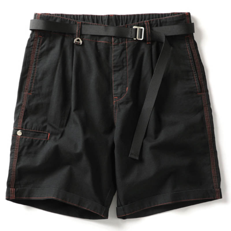 Hygosport Solid Color Casual Green Washed Cotton Lightweight Men's Shorts