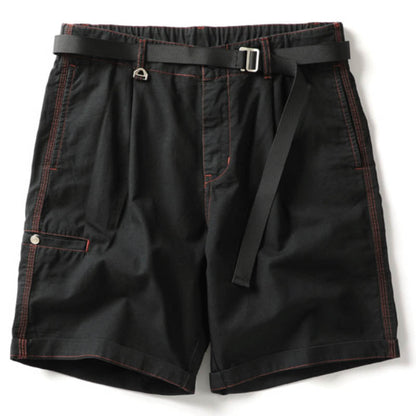 Hygosport Solid Color Casual Green Washed Cotton Lightweight Men's Shorts