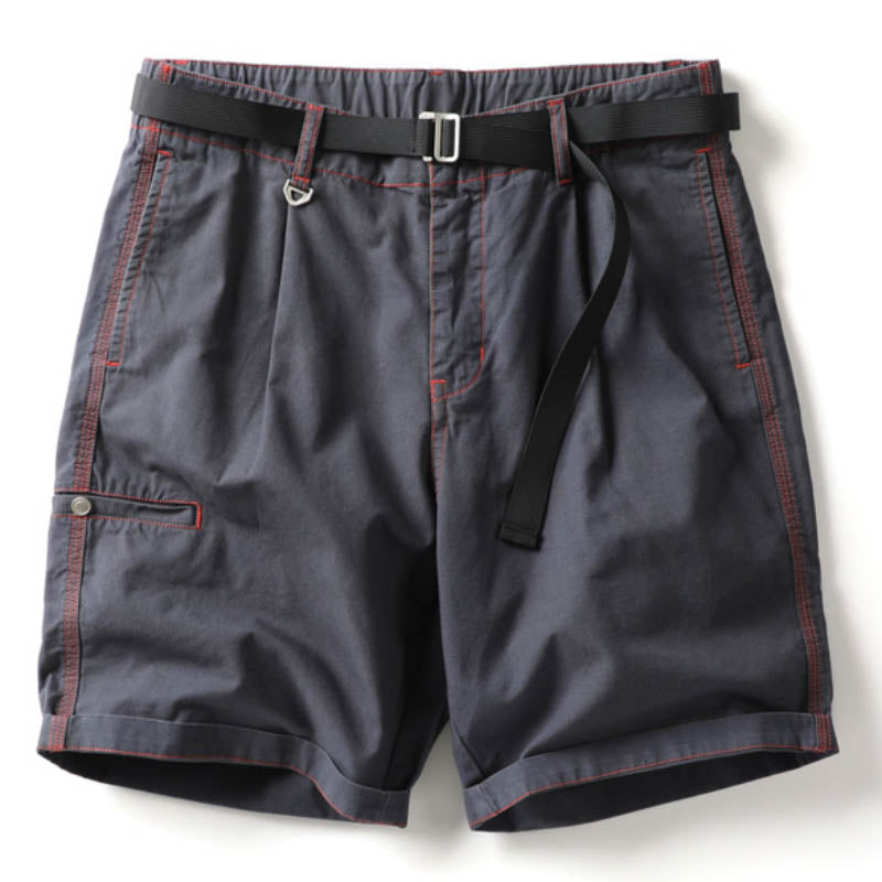 Hygosport Solid Color Casual Green Washed Cotton Lightweight Men's Shorts
