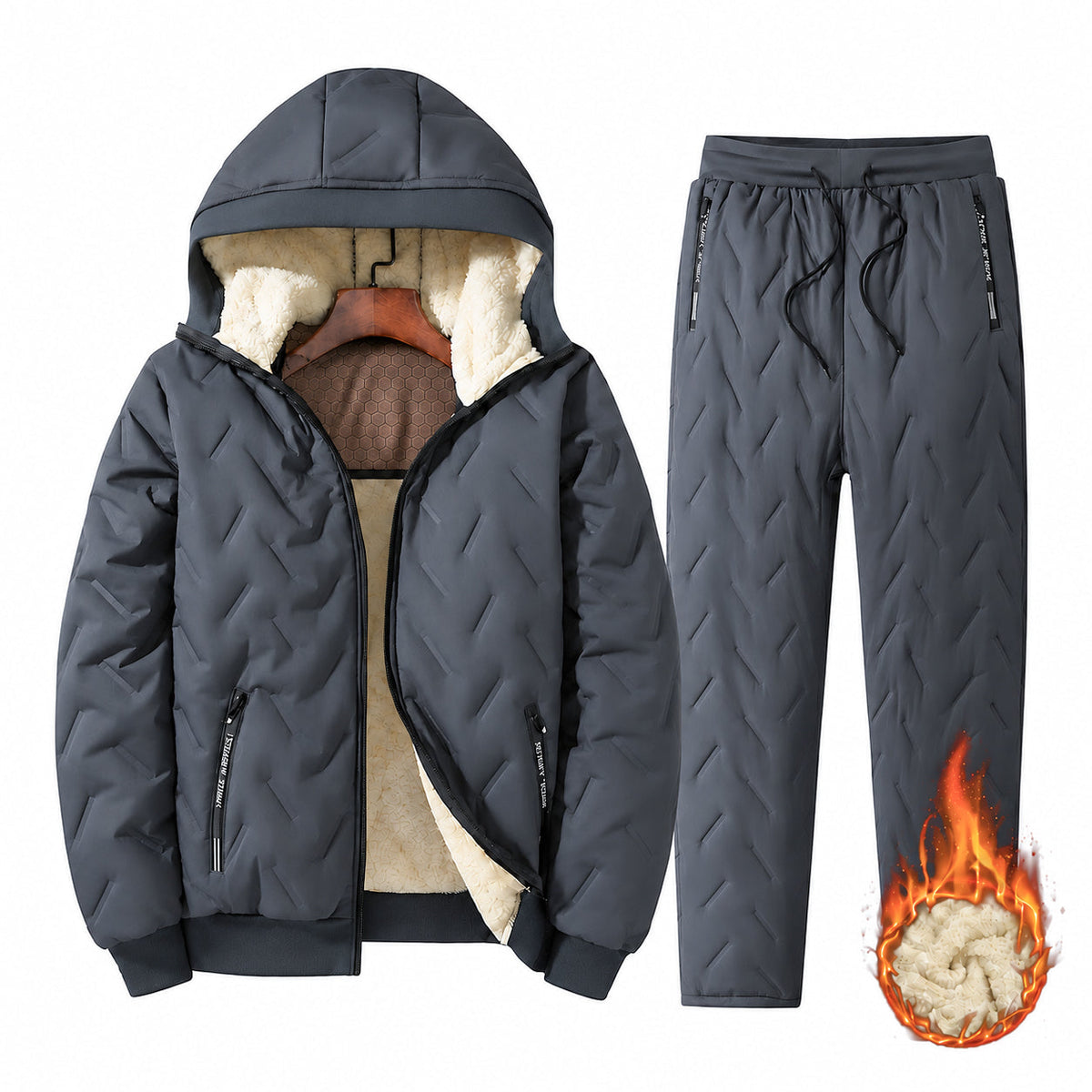 Men‘s Winter Fleece Thickened Set