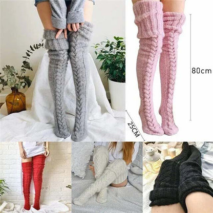 Black Friday 50% OFF - 🎁Hygo Warm Over Knee Extra Long Knitted Socks