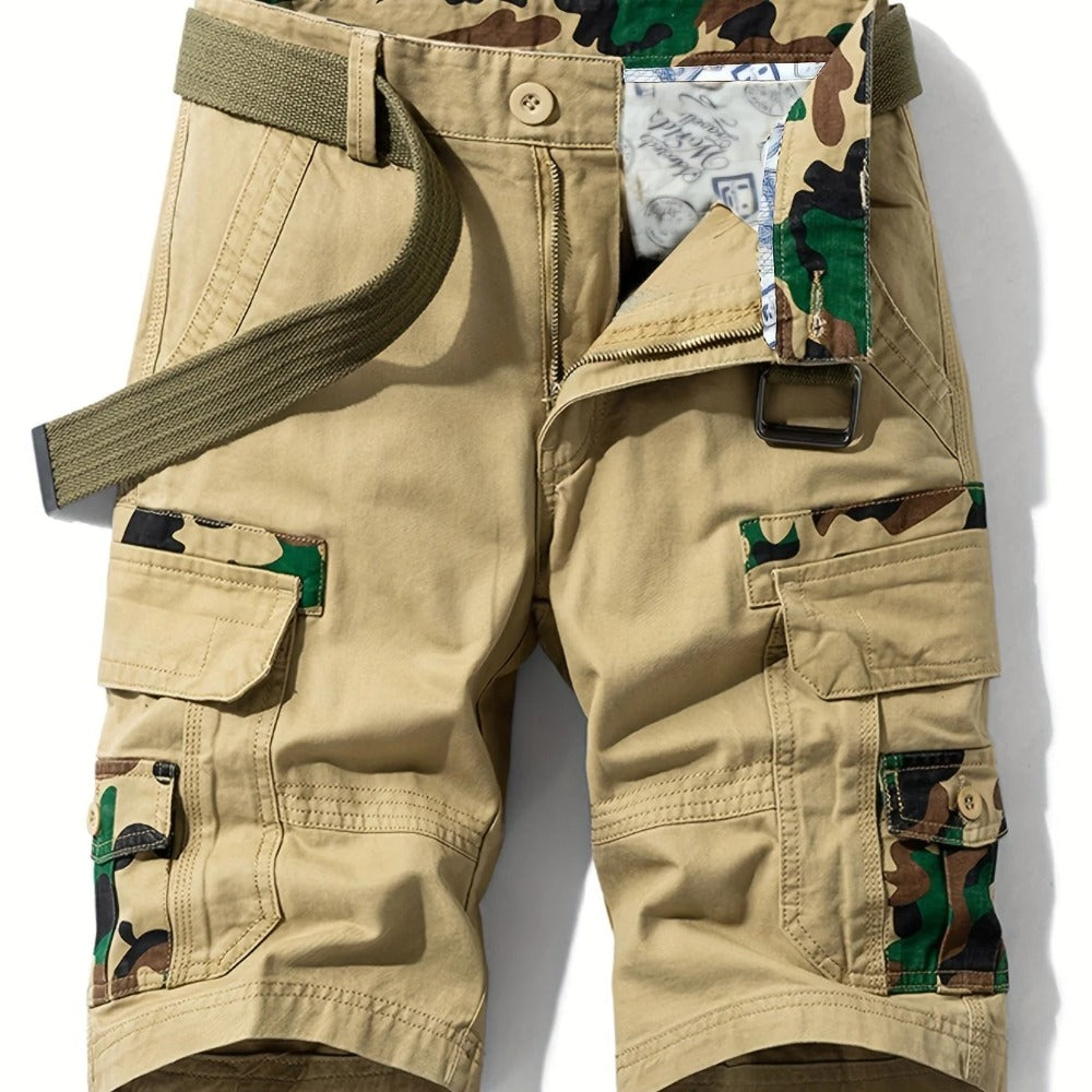 Hygosport 100% Cotton Camo Men's Cargo Shorts