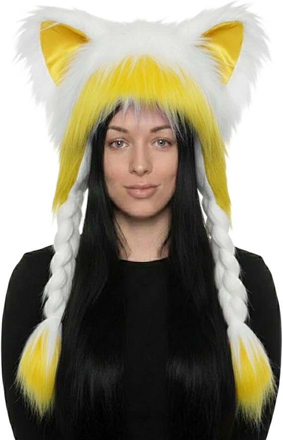 ⚡ Flash Sale – Fluffy Cat Ear Hat | Halloween & Christmas Cozy Plush Headwear