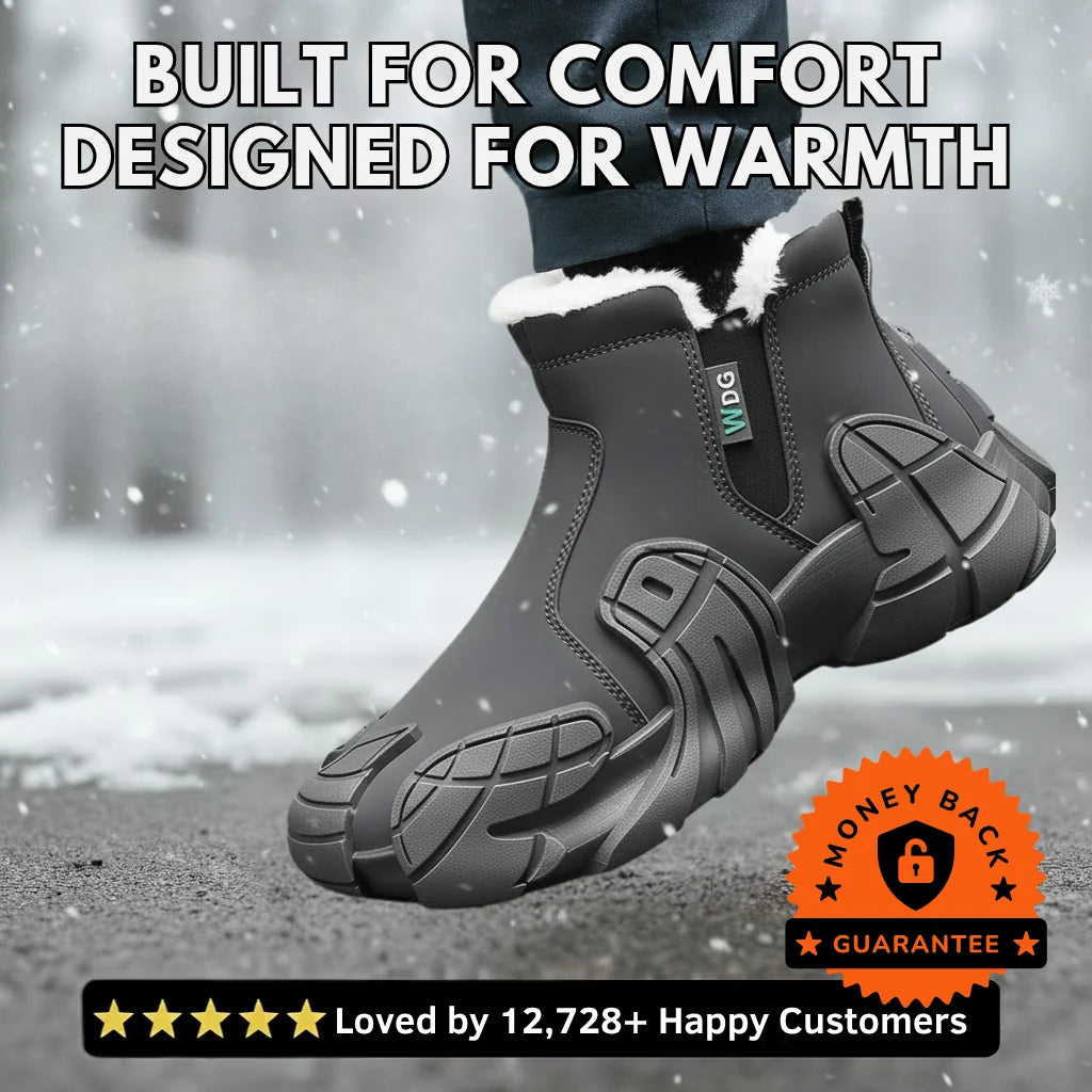 Hygo Unisex Waterproof Fleece-Lined Winter Boots with Arch Support