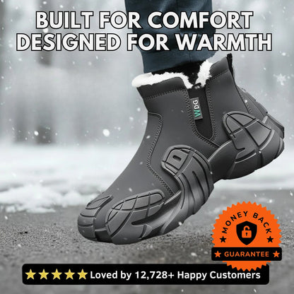 Hygo Unisex Waterproof Fleece-Lined Winter Boots with Arch Support