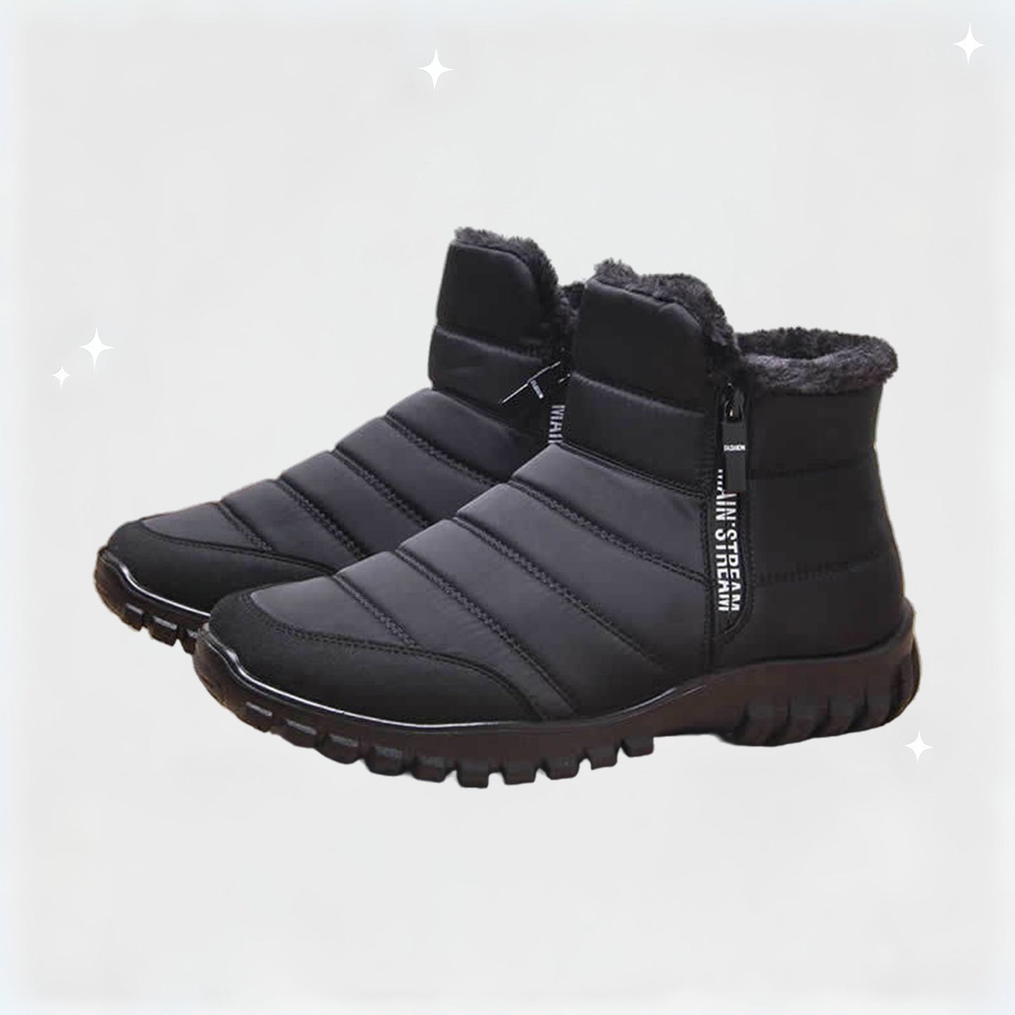 Thick Warm Cotton Zipper Shoes – Cozy Feet & Comfortable Fit