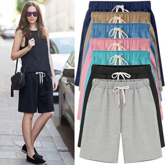 Hygosport women's Casual Soft Solid Drawstring Shorts