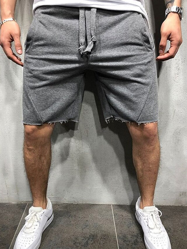 Hygosport Loose Plain Elastic Waist Shorts
