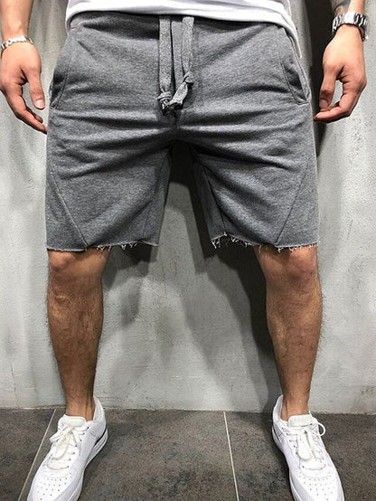 Hygosport Loose Plain Elastic Waist Shorts
