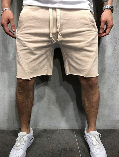 Hygosport Loose Plain Elastic Waist Shorts