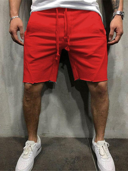 Hygosport Loose Plain Elastic Waist Shorts
