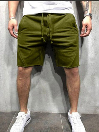 Hygosport Loose Plain Elastic Waist Shorts
