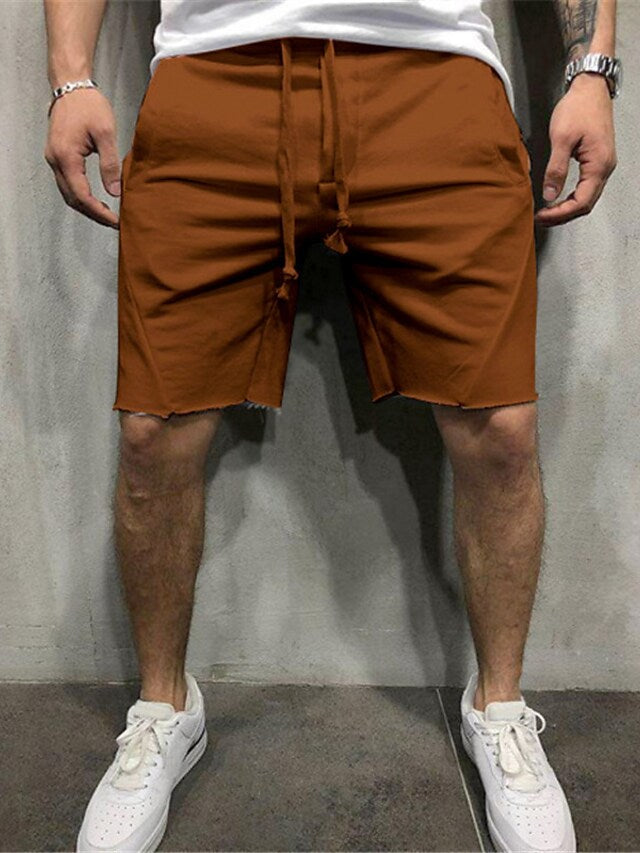 Hygosport Loose Plain Elastic Waist Shorts