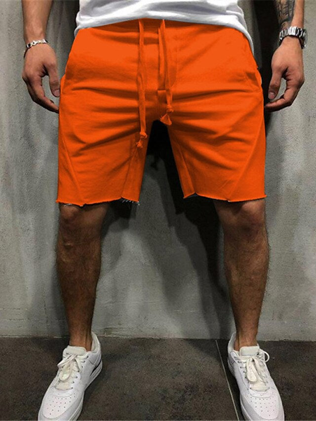 Hygosport Loose Plain Elastic Waist Shorts