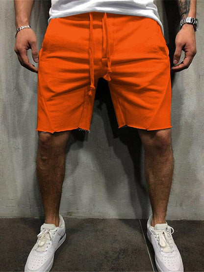 Hygosport Loose Plain Elastic Waist Shorts
