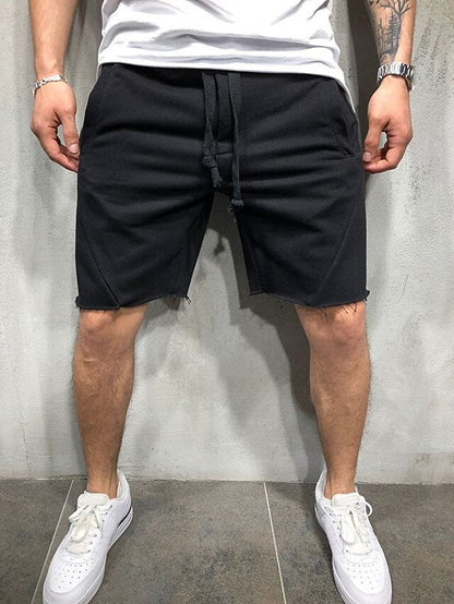Hygosport Loose Plain Elastic Waist Shorts