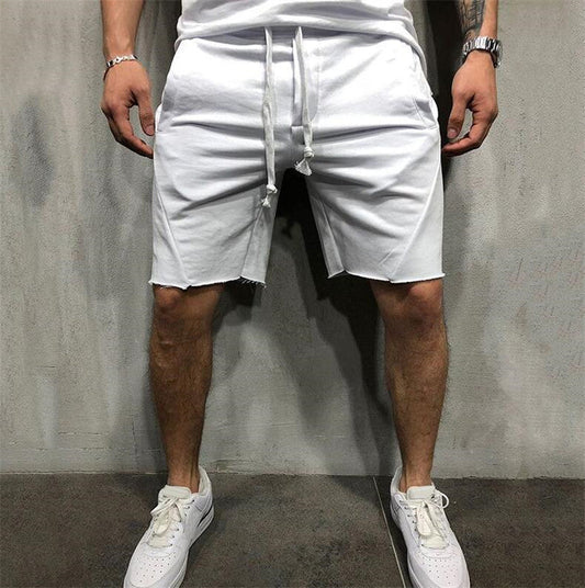 Hygosport Loose Plain Elastic Waist Shorts